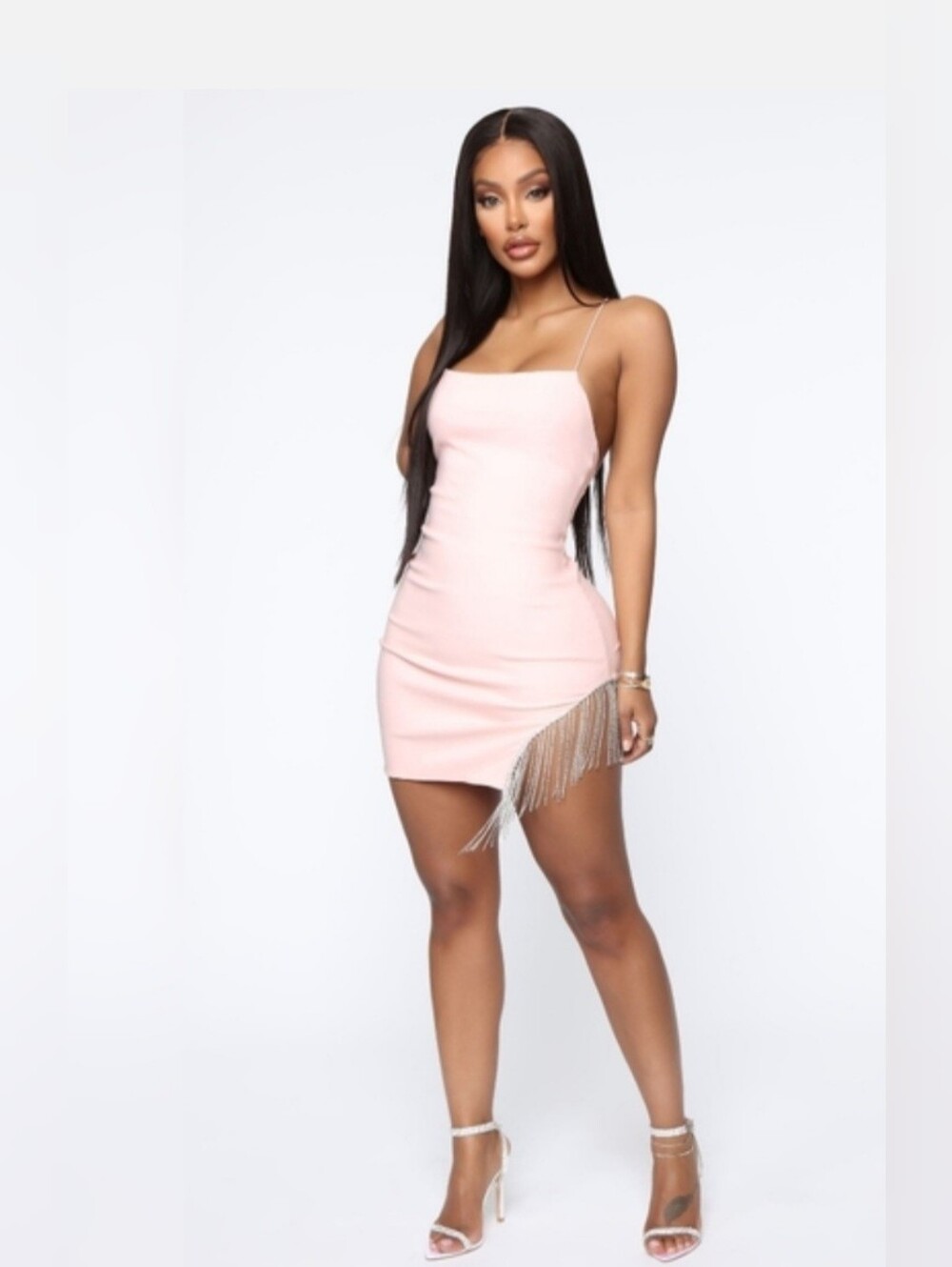 NWT Fashion Nova Borrowed Hearts Mini Dress in Pink Size S
